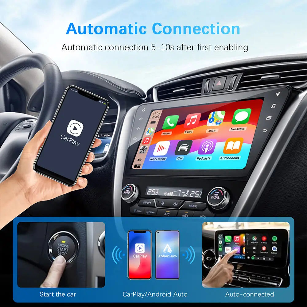 2in1 wired to wireless CarPlay
