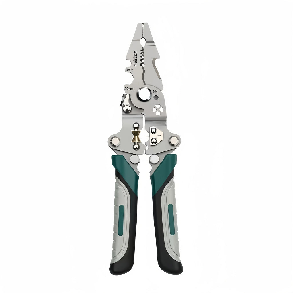 SmartFold Foldable Multi-Function Pulley Design Wire Stripper and Crimper