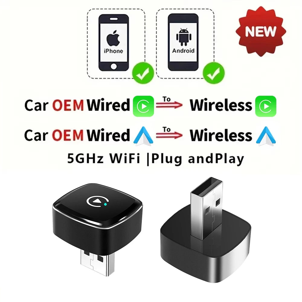 2in1 wired to wireless CarPlay